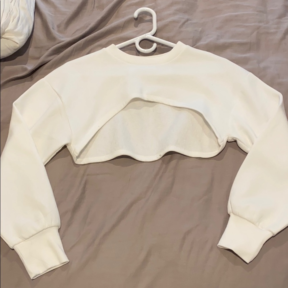 Zara open front sweatshirt